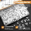 mankk 200PCS Cable Clips Nail in Cable Clips Wire Clips 4/6/8/10mm Round Ethernet Cables Wall Clips for Cords RG6 RG59 CAT5 CAT6 RJ45 view 4