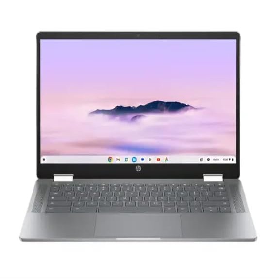 HP - 14" 2-in-1 Full HD Touch-Screen Chromebook Plus Laptop with Google AI - Intel Core i3-8GB Memory - 256GB UFS - Meteor Silver (Renewed)