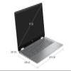 HP - 14" 2-in-1 Full HD Touch-Screen Chromebook Plus Laptop with Google AI - Intel Core i3-8GB Memory - 256GB UFS - Meteor Silver (Renewed) view 4
