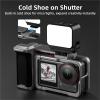 Compatible for DJI OSMO Action 3/4 Grip Holder, Portable Quick-Release Rabbit Cage Hand Frame with Aluminum Alloy Shell(Set A) view 4