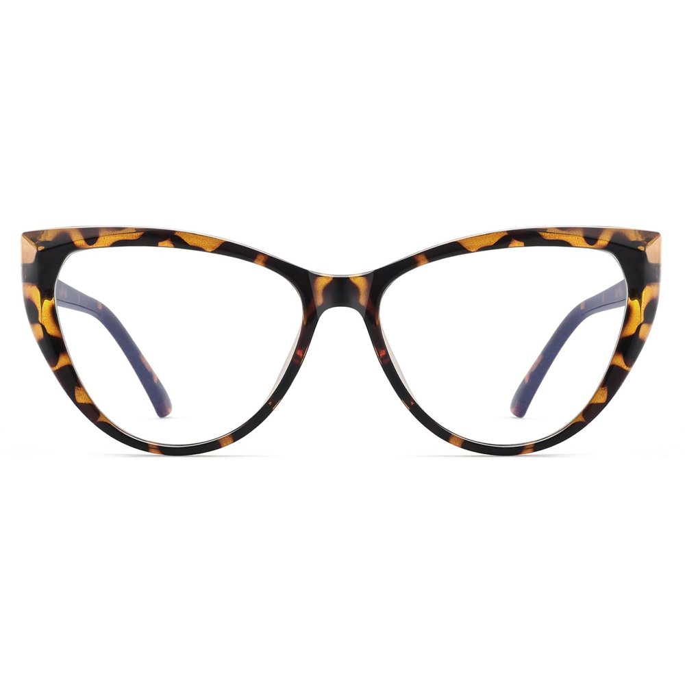 PANNER Blue Light Blocking Glasses Women Bluelight Blocker Computer Cateye Clear Cat Eye Eyeglasses Frame(Tortoise)
