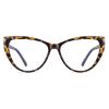 PANNER Blue Light Blocking Glasses Women Bluelight Blocker Computer Cateye Clear Cat Eye Eyeglasses Frame(Tortoise) view 1