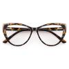 PANNER Blue Light Blocking Glasses Women Bluelight Blocker Computer Cateye Clear Cat Eye Eyeglasses Frame(Tortoise) view 2