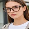 PANNER Blue Light Blocking Glasses Women Bluelight Blocker Computer Cateye Clear Cat Eye Eyeglasses Frame(Tortoise) view 3