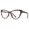 PANNER Blue Light Blocking Glasses Women Bluelight Blocker Computer Cateye Clear Cat Eye Eyeglasses Frame(Tortoise) view 4