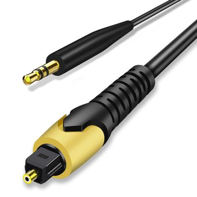 192KHz DAC Optical to 2.5mm Converter,Optical Audio Cable to Replacement Audio Cable Adapter,Digital to Analog Audio Converter for HDTV DVD Set-top Boxes (O-ptical to 2.5mm) Aux Cable - 4.6FT