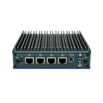 ANDAQI Din Rail Side Mount Micro Firewall Appliance, Mini PC,OPNsense, VPN, Router PC, N100, RX17, SIM Slot, COM, 4 x 2.5GbE I226-V, HDMI, DP, TPM2.0, 4G RAM, 128G SSD