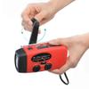 Phefop Bearham Solar Hand Crank Emergency Radio, AM,FM,NOAA Weather Radio with 2000mAh Power Bank, 3-LED Flashlight, IPX3 Proof Water, Portable Self Powered Survival Kit for Emergency (Red) view 2