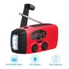 Phefop Bearham Solar Hand Crank Emergency Radio, AM,FM,NOAA Weather Radio with 2000mAh Power Bank, 3-LED Flashlight, IPX3 Proof Water, Portable Self Powered Survival Kit for Emergency (Red) view 4