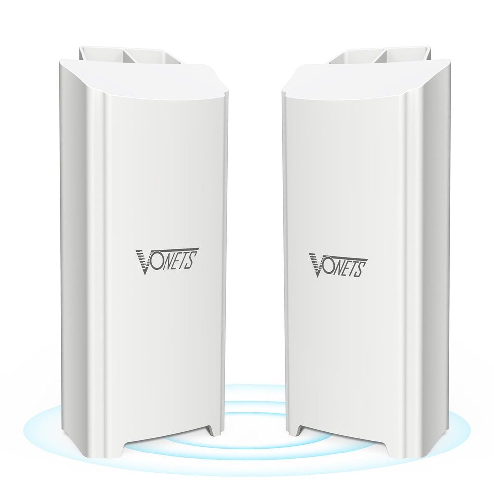 VBGO 5G WiFi Bridge Pair 5.8GHz Band Support Wireless Kit High Speed 1800Mbps Outdoor Connectivity Device High Bandwidth Applications Robust Performance for Reliable Internet Access