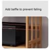 5-Tier Bamboo Audio Rack - Rolling AV Cabinet for Stereo & Media Storage - Stylish Home Theater Organizer for Audiophiles & Music Lovers - Durable & Space-Saving Design view 4