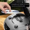 LONPOO Portable CD Boombox -FM & AM Radio, CD Player, Bluetooth, USB, MP3, AUX,Portable, Built-in Stereo Speakers, Carrying Handle, LCD Display,Gray view 4