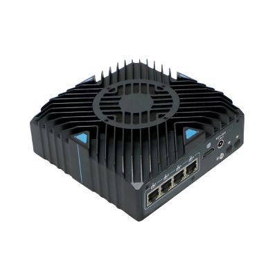 ANDAQI Base Din Rail Micro Firewall Appliance, Mini PC,OPNsense, VPN, Router PC, I5 8260U, RX19, 9-36V Wide Voltage, 4 x Gigabit LAN, HDMI, 4G RAM, 64G SSD