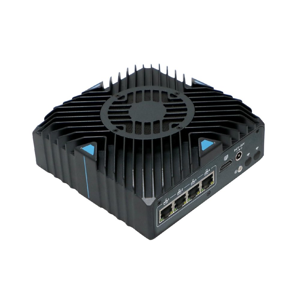 ANDAQI Base Din Rail Micro Firewall Appliance, Mini PC,OPNsense, VPN, Router PC, I5 8260U, RX19, 9-36V Wide Voltage, 4 x Gigabit LAN, HDMI, 4G RAM, 64G SSD