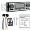 Classic Single Din Car Stereo with Bluetooth, Hands-Free Calling & Voice Control, FM Radio MP3 Player, USB/SD/AUX Port, Fast Charging, Includes Remote Control view 1