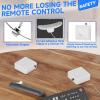 2 Pcs Retractable TV Remote Tether, Anti-Loss System for Your Remote, Keeper Cable Lanyard Lock for Gaming Controller, Mobile Phones and Controller, TV, DVD Remote Control (White) view 4