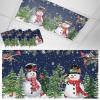 4 Pack Fluorescent Light Cover for Drop Ceiling 4 x 2 ft Classroom Magnetic Fluorescent Light Shade Snowman Winter Christmas Trees Blue Style Drop Ceiling Supplies for Home Office School Library view 1