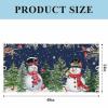 4 Pack Fluorescent Light Cover for Drop Ceiling 4 x 2 ft Classroom Magnetic Fluorescent Light Shade Snowman Winter Christmas Trees Blue Style Drop Ceiling Supplies for Home Office School Library view 3