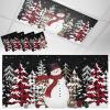 4 Pack Fluorescent Light Cover for Drop Ceiling 4 x 2 ft Classroom Magnetic Fluorescent Light Shade Merry Christmas Snowman Xmas Tree Black Background Drop Ceiling Supplies for Home Office School view 1