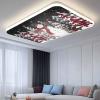 4 Pack Fluorescent Light Cover for Drop Ceiling 4 x 2 ft Classroom Magnetic Fluorescent Light Shade Merry Christmas Snowman Xmas Tree Black Background Drop Ceiling Supplies for Home Office School view 2