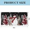 4 Pack Fluorescent Light Cover for Drop Ceiling 4 x 2 ft Classroom Magnetic Fluorescent Light Shade Merry Christmas Snowman Xmas Tree Black Background Drop Ceiling Supplies for Home Office School view 3