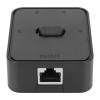 Drfeify 2 Port Gigabit Network Switch Efficient Fast Transmission RJ45 Splitter Selector Switch for Cat 6, for Internet Surfing, PlasticBlack view 2