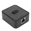 Drfeify 2 Port Gigabit Network Switch Efficient Fast Transmission RJ45 Splitter Selector Switch for Cat 6, for Internet Surfing, PlasticBlack view 4