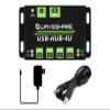 Industrial Grade USB HUB, Extending 4X USB 2.0 Ports Adopt MTT Technology, Allows Stable and Smooth 4X USB Connections(with US Power Plug) view 2