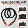 Camera Strap Compatible with Fujifilm X100VI, GFX 100 II, X-T5, X-H2S, X-H2, X-T30 II, GFX 50S II, X-S10  Durable Pure cotton camera strap, Comfortable Camera Neck Strap for Everyday Shooting view 2