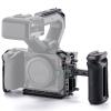 Tilta Camera Cage Base Kit Compatible with Canon C50 Camera | Modular Full/Half Cage Design | Arca Bottom Plate, NATO Rail, Cold Shoe | Multiple Mounting Threads | Xeno Side Handle | Black view 1