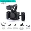 Tilta Camera Cage Base Kit Compatible with Canon C50 Camera | Modular Full/Half Cage Design | Arca Bottom Plate, NATO Rail, Cold Shoe | Multiple Mounting Threads | Xeno Side Handle | Black view 2