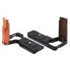 Compatible for ZV-E10 II Camera Cage with Wooden Handle, Quick Release L Plate & Cold Shoe Mount(Camera Cage) view 4