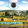 4G LTE Cellular Security Camera Outdoor, Wireless Solar Powered No WiFi Security Camera, 365-Day Free Unlimited Data, 2K 360Live View, PIR Motion Sensor, Color Night Vision, 2 Way Talk, Built-in SIM view 4