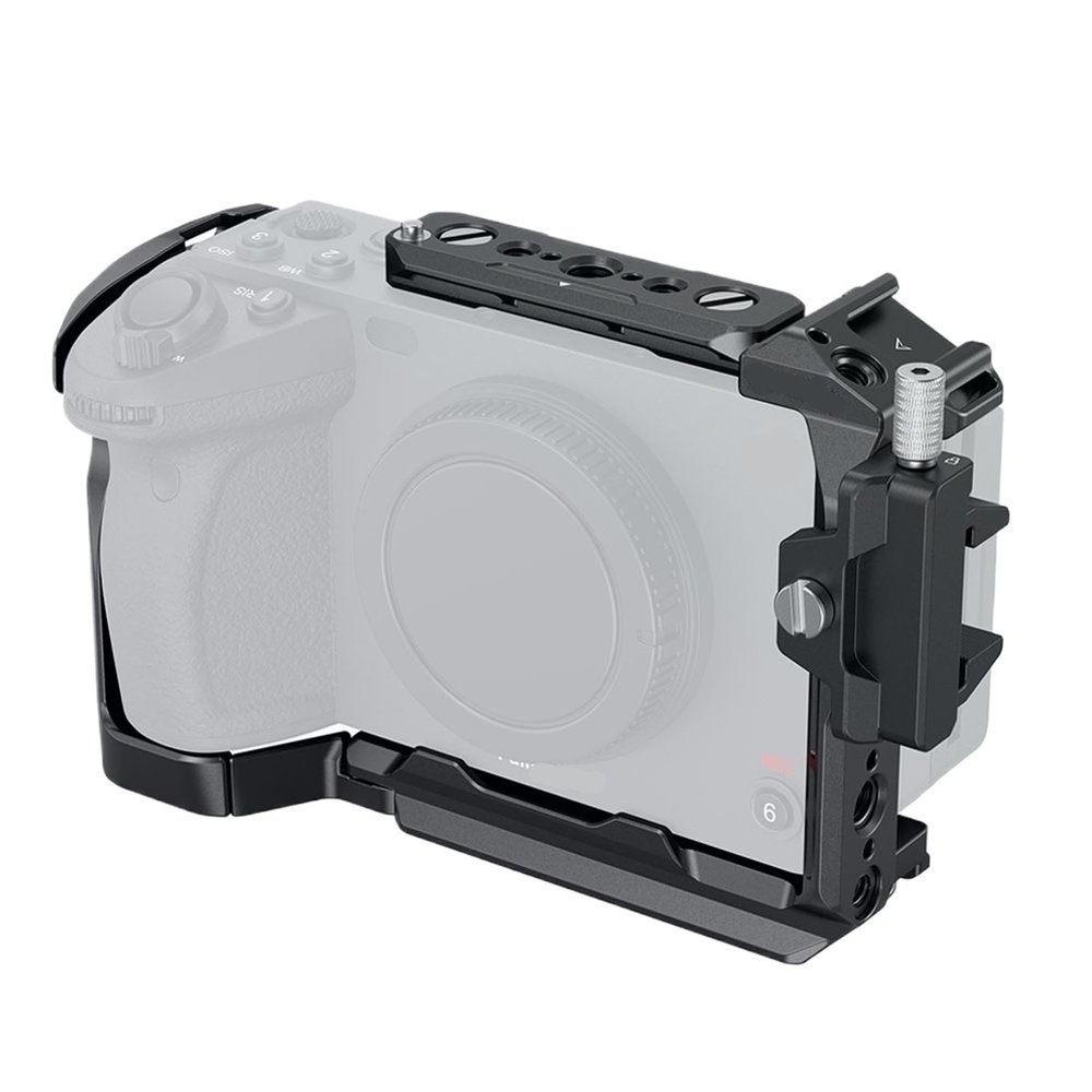 Compatible Camera Cage Kit for Sony FX30 and FX3, with Cable Clips, Cold Shoe and NATO Rail.(MD4019)