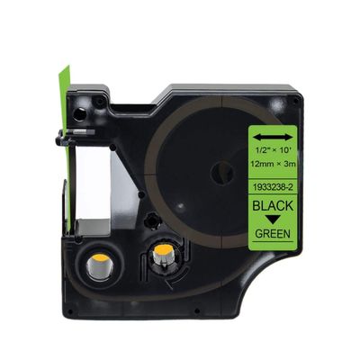 6 9 12mm 45013 40913 43613 Label D1 Tape 4X 45010 45016 45018 Labels Compatible with Printer Supplies LabelManager 160 280 Labeling Machine for Part Number 45013 40913 43613(Fluorescent Green)