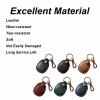 Begot Genuine Leather Keychain, Protective Keychain with Key Rings, Compact AccessoriesBlue view 3