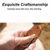Begot Genuine Leather Keychain, Protective Keychain with Key Rings, Compact AccessoriesBlue view 4