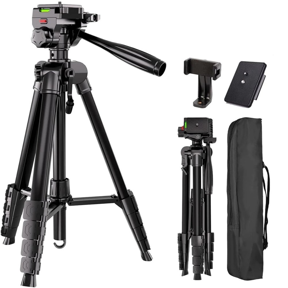 74 Inch Lightweight Camera Tripod Stand with Quick Release Plate for DSLR and Video Cameras