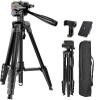 74 Inch Lightweight Camera Tripod Stand with Quick Release Plate for DSLR and Video Cameras view 1