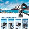 74 Inch Lightweight Camera Tripod Stand with Quick Release Plate for DSLR and Video Cameras view 4