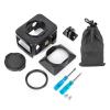 Compatible for PU387B Aluminum Alloy Camera Cage with Lens Hood Compatible for Sony RX0 II, Sports Camera Accessory view 1