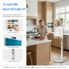 KVKID 32" Smart Portable TV on Wheels, 1080P FHD Android 13 OS Mobile TV view 3