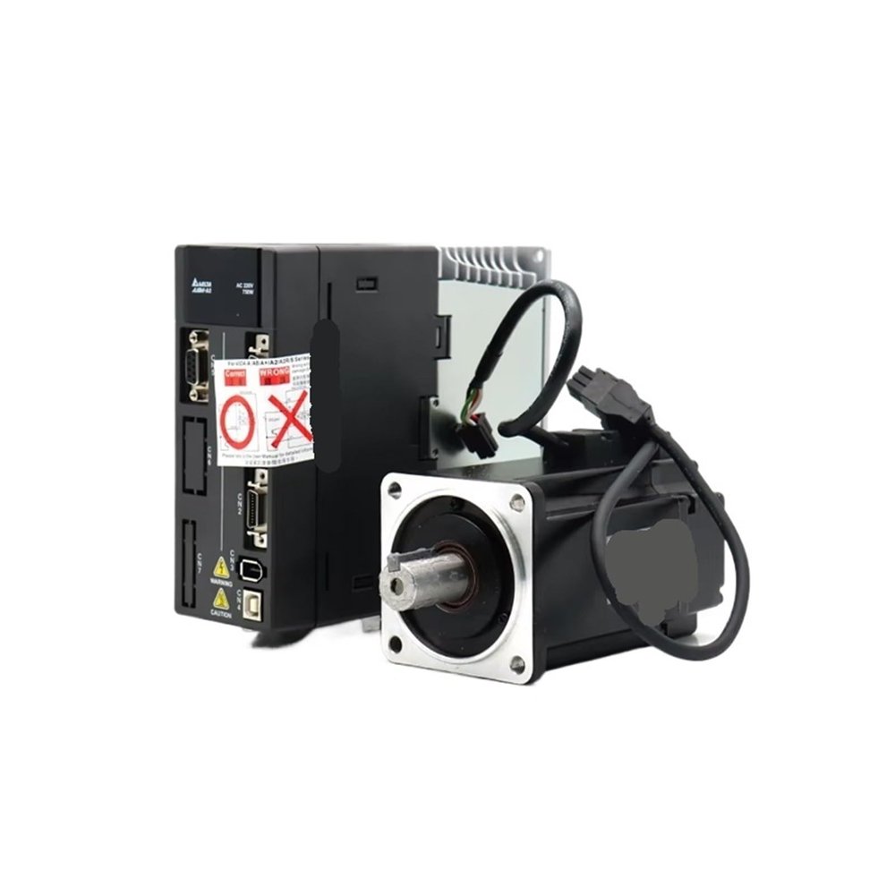 1pcs Servo Motor Kit 750W ASD-A2-0721-L/M/F/E ECMA-C10807RS ECMA-C10807SS 220V 3000rpm 2.39NM with 3M Cable(Only Motor,Only Driver)