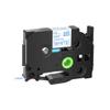 12mm Black On White Label Tape 12mm Tape for TZ TZe-231 Tze-251 TZe-241 Compatible with Printer Supplies PT-1000 PT-D400(Blue on White) view 1