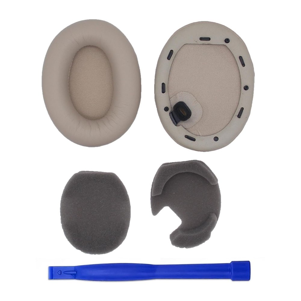 1Pair Ear Pads for WH-1000XM4 Headphones Elastic Foam Earpads Sponge Cushion Replacement