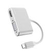 Drfeify Type C to HD Multimedia Interface VGA Adapter 4K 30Hz Plug and Play Converter for OfficeHome Entertainment Sturdy Aluminum Alloy (Silver) view 4