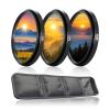 58mm Lens Filter Kit with Aluminum Alloy Frame, 3 Pack Multi-Layer Coating HD Optical Glass UV/CPL/ND8 Camera Filter Set with Three-Piece Storage Pouch for Travel Photography view 1