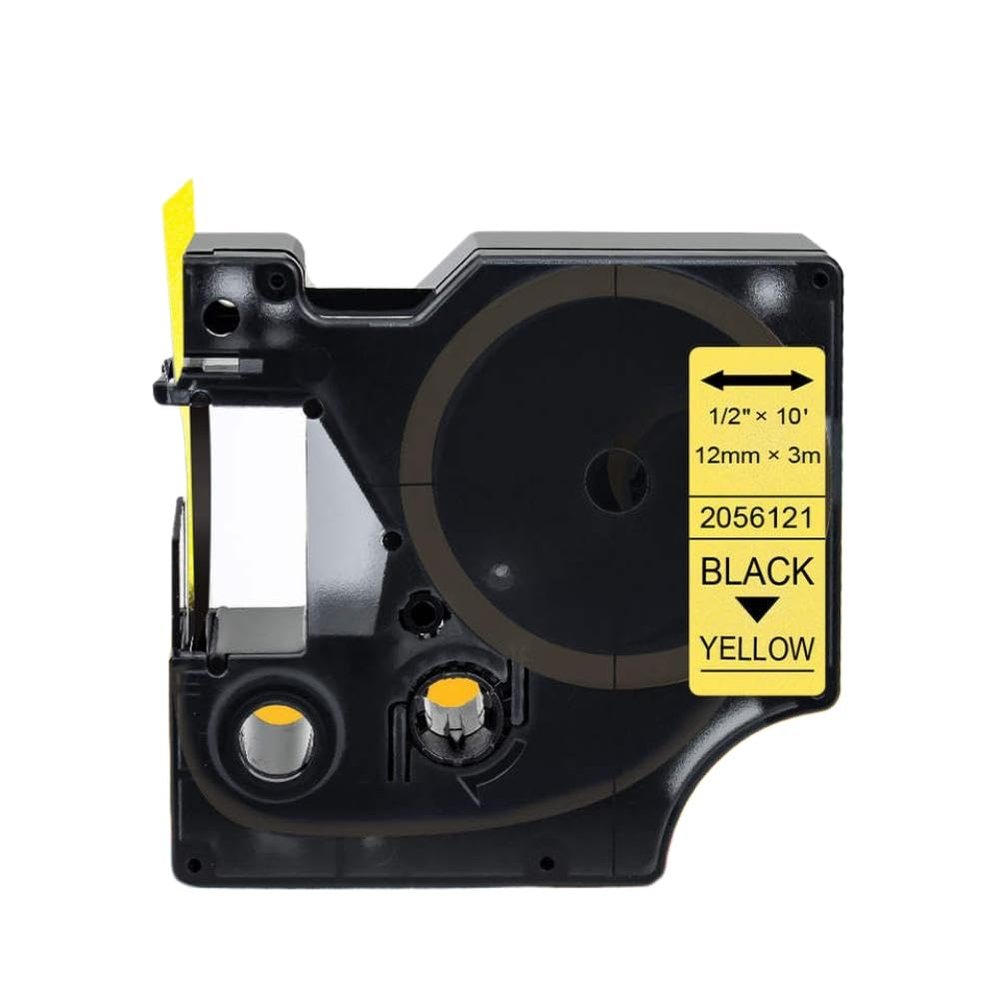 6 9 12mm 45013 40913 43613 Label D1 Tape 4X 45010 45016 45018 Labels Compatible with Printer Supplies LabelManager 160 280 Labeling Machine for Part Number 45013 40913 43613(Yellow Glitter)