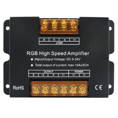 LEDENET CCT RGB 3CH Channel High Speed Power Amplifier 30A Data Signal Repeater DC12V/24V for 2PIN 3PIN 4PIN CCT RGB LED Strip Lights Module Lights