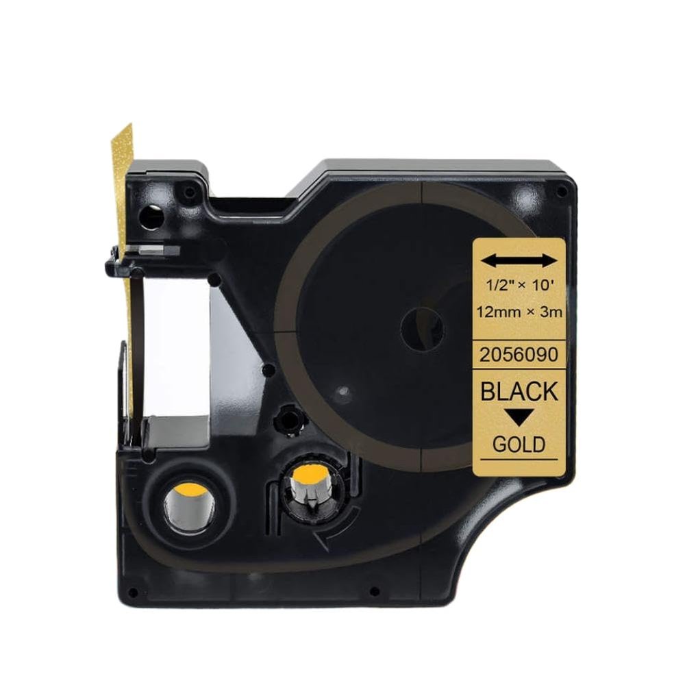 6 9 12mm 45013 40913 43613 Label D1 Tape 4X 45010 45016 45018 Labels Compatible with Printer Supplies LabelManager 160 280 Labeling Machine for Part Number 45013 40913 43613(Gold Glitter)